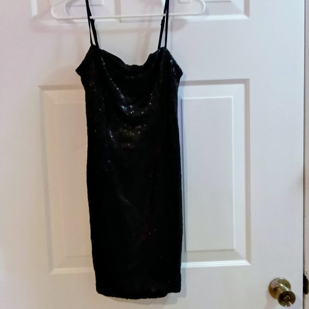 Forever 21 Black Sequin Mini Dress
